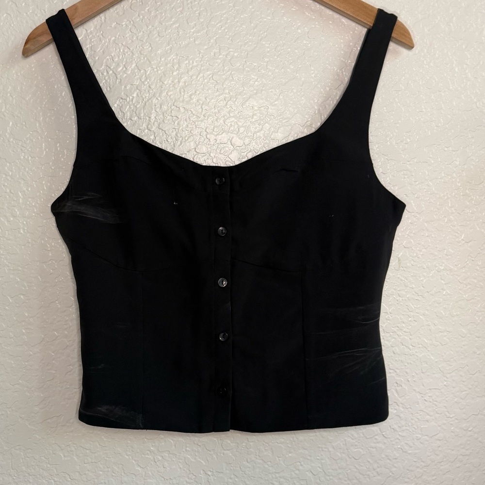 NEW Abercrombie & Fitch Black Crop Top M